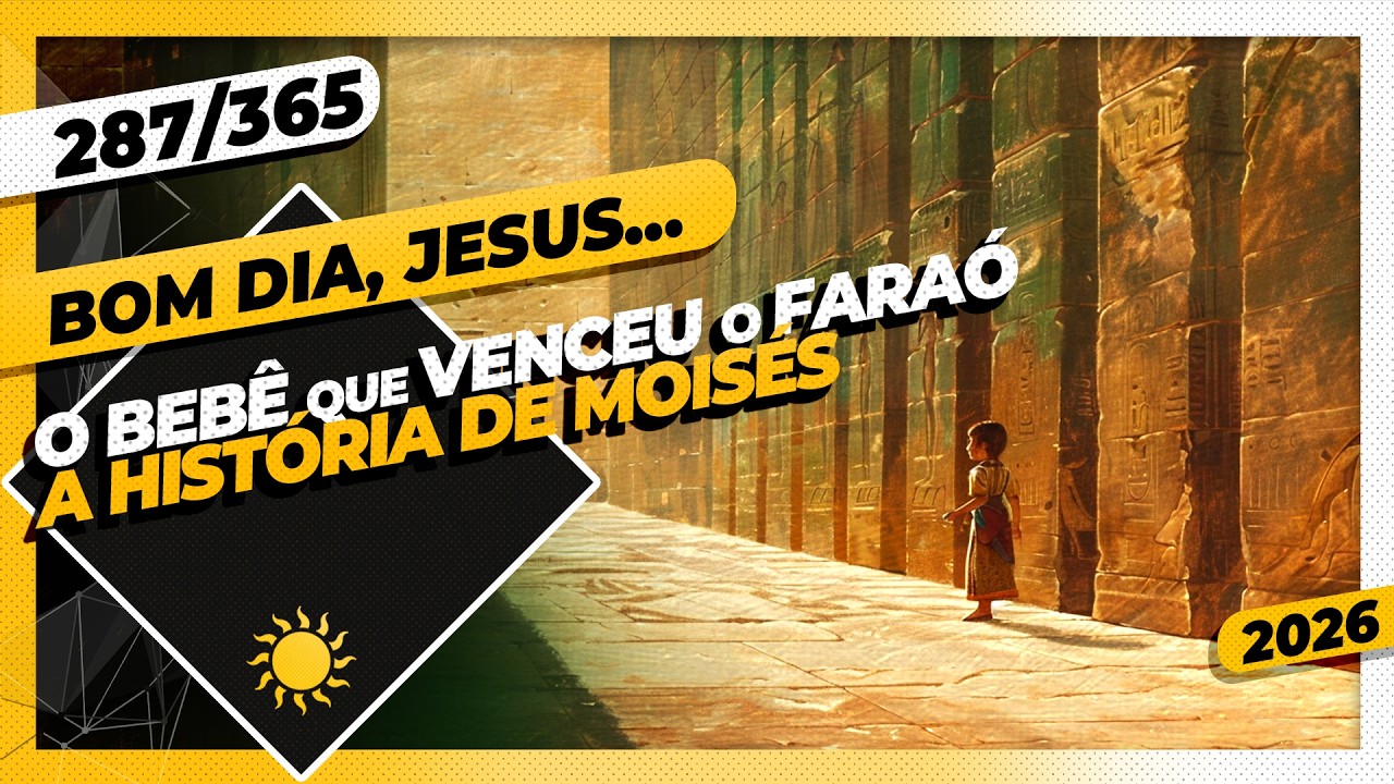 O BEBÊ QUE VENCEU O FARAÓ: A HISTÓRIA DE MOISÉS - Bom dia, Jesus! 287/365 (2026)