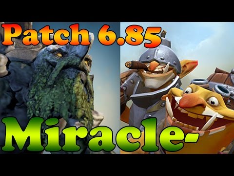 Dota 2 - Miracle- 8000MMR Plays Tiny and Techies - Gameplay