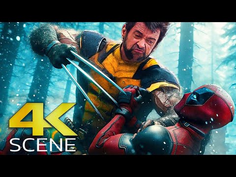 DEADPOOL & WOLVERINE Fight scene (4K ULTRA HD) Wolverine Vs Sabretooth