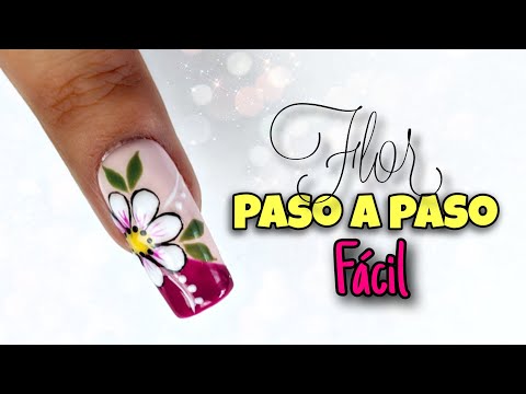 Flor paso a paso MUY FACIL | Decoración de uñas ♥ Nailart By Andy