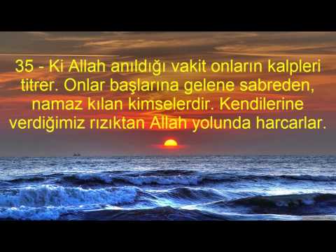 22 HAC SURESİ VE MEALİ KABE İMAMI MAHİR HOCA