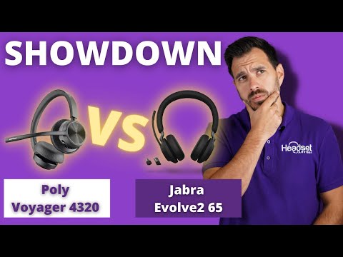 SHOWDOWN Jabra Evolve2 65 vs  Poly Voyager 4320 Wireless Headsets - LIVE MIC TEST!