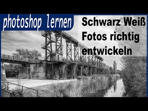photoshop - Schwarz weiß Foto richtig gestalten - Tutorial Deutsch