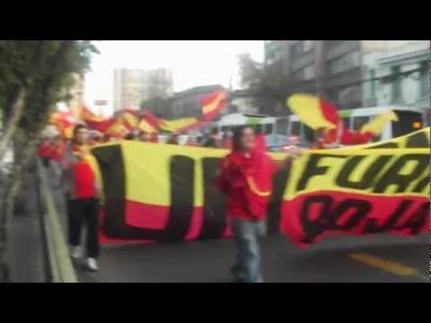 "Esto es parte del Futbol - FuriaRoja" Barra: Fúria Roja &bull; Club: Unión Española