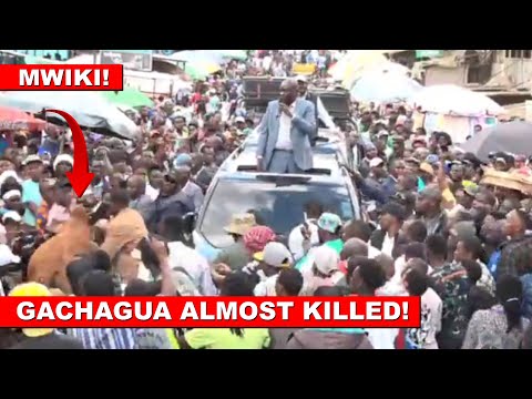 Gachagua almost k!lled by a cow in Kasarani during Rally with Kalonzo and united opposition!🔥