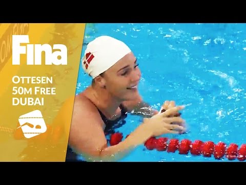 Ottesen continues winning steak - 50m Freestyle #5 Dubai