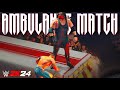 WWE 2K24 John Cena VS Kane Ambulance Match 4K 60FPS