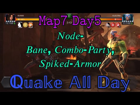 Aq map-7 day-5 | Node- Bane, Combo-Party, Spiked armor | #mcoc( Marvel Contest Of Champions )