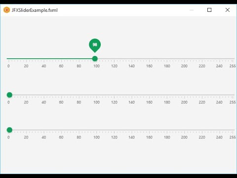 JavaFX Material Design JFoenix Tutorial 53 - JFXSlider