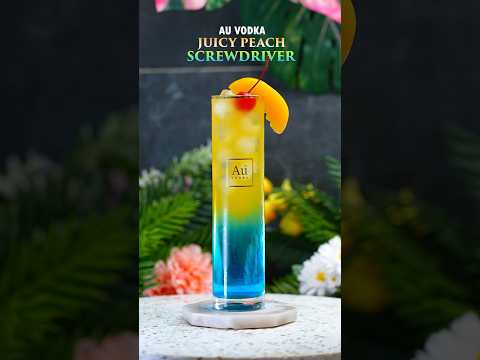 AU Vodka Juicy Peach 🍑 #peach #cocktailrecipe #auvodka #bar #cocktails #recipe #drink #peach