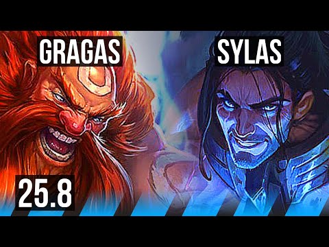GRAGAS vs SYLAS (MID) | 47k DMG, 7/3/11 | KR Diamond | 25.8
