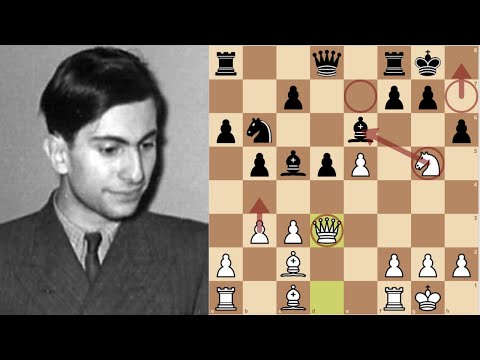 Mikhail Tal has his eyes on all over Board ! || Mikhail Tal vs Miglan, Soviet Junior championship