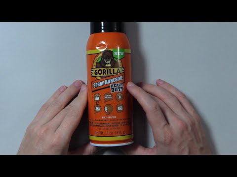 Gorilla Spray Adhesive HEAVY DUTY - Reading the Whole Bottle