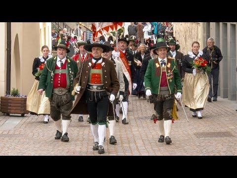 60 Jahre Südtiroler Schützenbund in Sarnthein | Festumzug & Defilierung