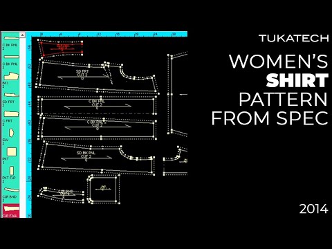 Woman's Shirt Pattern in CAD