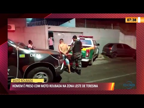 Homem é preso com moto roubada na zona leste de Teresina 04 06 2021