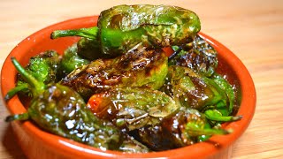 How to cook Spanish Padron Peppers (Easy Tapas)
