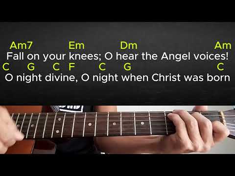 O Holy Night Guitar Tutorial With Chords and Lyrics