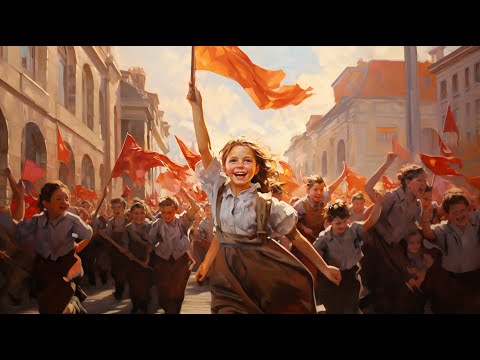 ♫ Blue nights, soar by fires! - Soviet Pioneer Song ♫