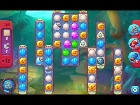 Fishdom Hard Level 10337 (No Boosters, with Hammer) @choraelmin