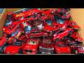 Box Full of All RED 💖 Diecast Cars, Toyota, Tesla, Honda, Lamborghini, Bus, Rolls Royce 😍