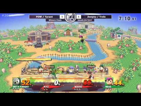2GGT: Pink Fresh Saga - FOW/Tyrant Vs. Zenyou/Trela Winners Finals - Smash Wii U