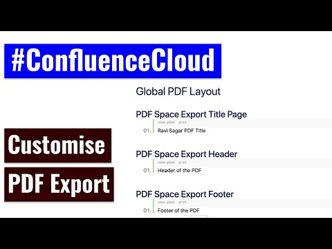 ConfluenceCloud - Global PDF Layout