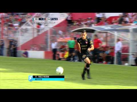 Gol de Magnín.Instituto 1 Chacarita 0.Fecha 11. Torneo Primera B Nacional.FPT