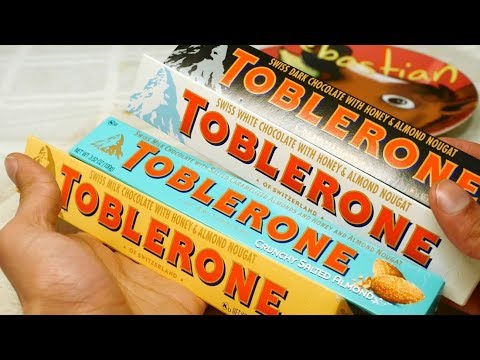ULTIMATE TOBLERONE TASTE TEST  Dark, White, Original, Salted Almond Review. [Sir Sebastian]