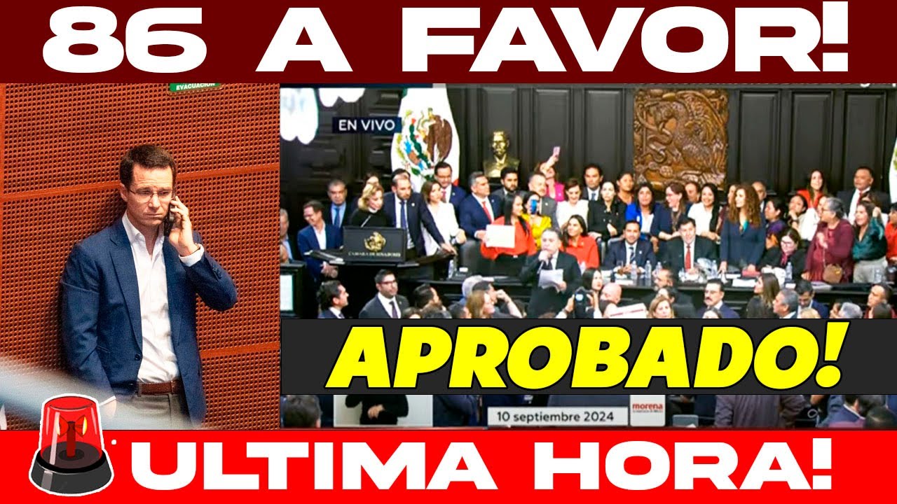 🚨VOTACIÓN EN ESTE MOMENTO DE REFORMA JUDICIAL!