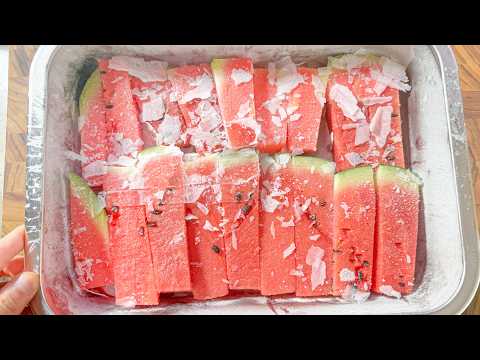 수박은 냉동보관 하십시오! 장기보존이 가능하며 10배 더 맛있고 빠르게 먹을 수 있습니다!