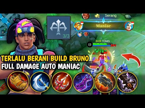 NEKAT !! BUILD BRUNO FULL DAMAGE SAMPAI JUAL BELI ITEM ! TOP 1 GLOBAL BRUNO
