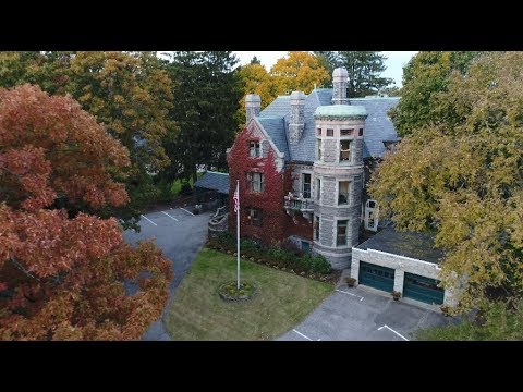 Chateau Fairmount on Halloween, Lowell 'Castle' in MA