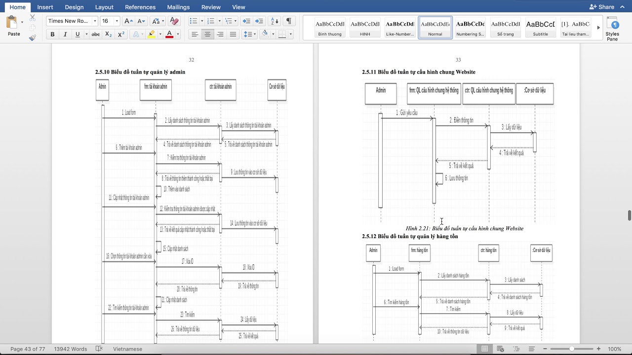 [Đồ án tốt nghiệp ] - Website bán hàng - Biểu đồ tuần tự