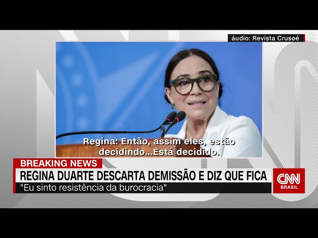 Regina Duarte minimiza ditadura e interrompe entrevista à CNN; veja íntegra