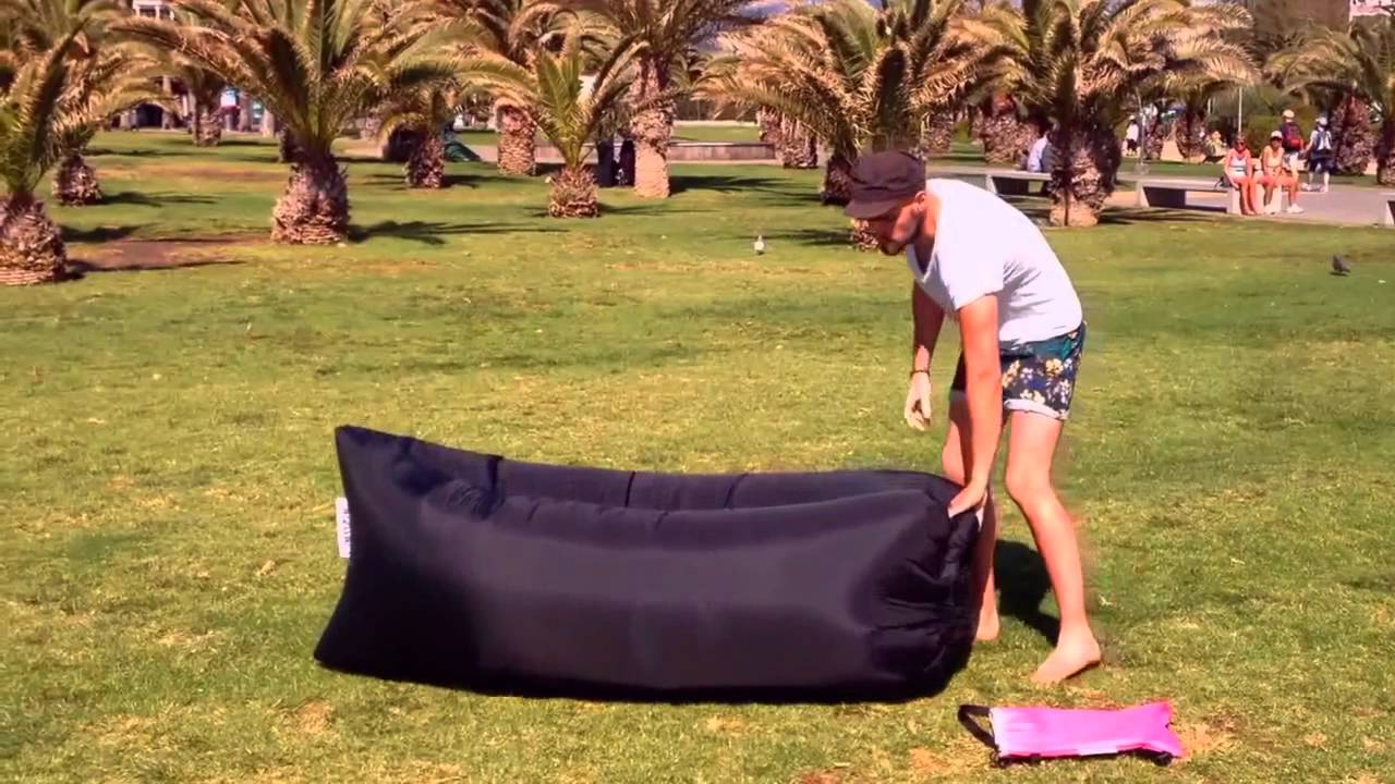 Надувной диван IPRee, небесно голубой