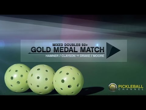 Gold 50+ Mixed Doubles Match: Hamner/Clayson v. Drake/Moore - Grand Canyon State Games 2016