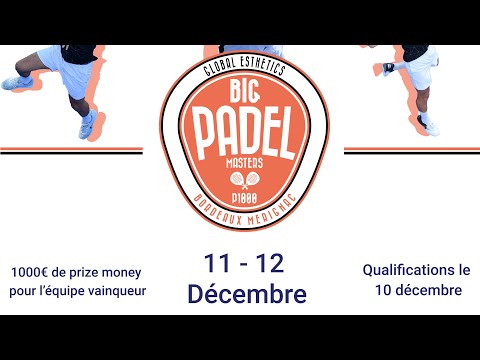 Global Esthetics Big Padel Masters - 1/2 - De MEYER / VANBAUCE VS AURADOU / FORCIN