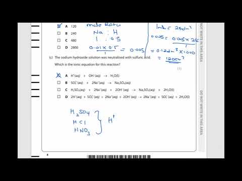 IAL EDEXCEL CHEM UNIT 1 OCT 2021 section A