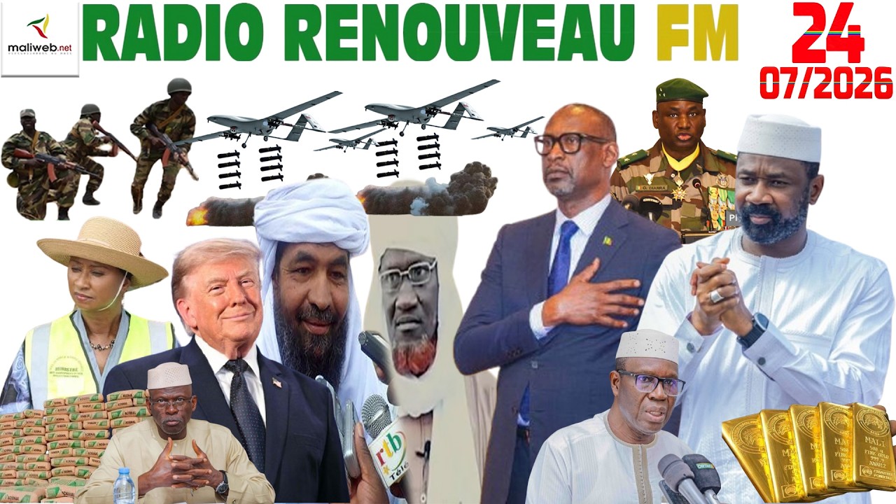 La Revue de Presse de la RADIO RENOUVEAU FM du 24 Juillet 2026