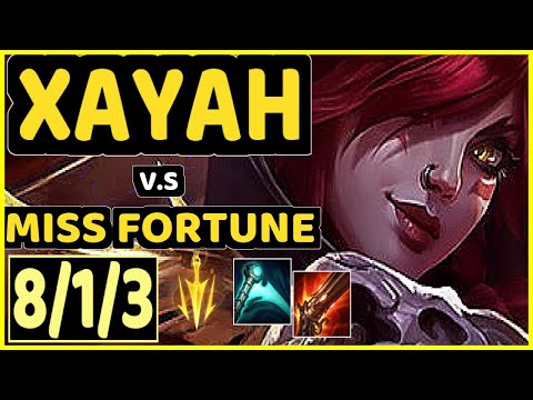 INNAXE (XAYAH) vs MISS FORTUNE - 8/1/3 KDA BOTTOM ADC GAMEPLAY - EUW Ranked GRANDMASTER