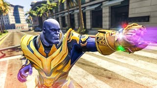 AMAZING GTA 5 THANOS MOD! - (GTA V Avengers: Infinity War Mods)