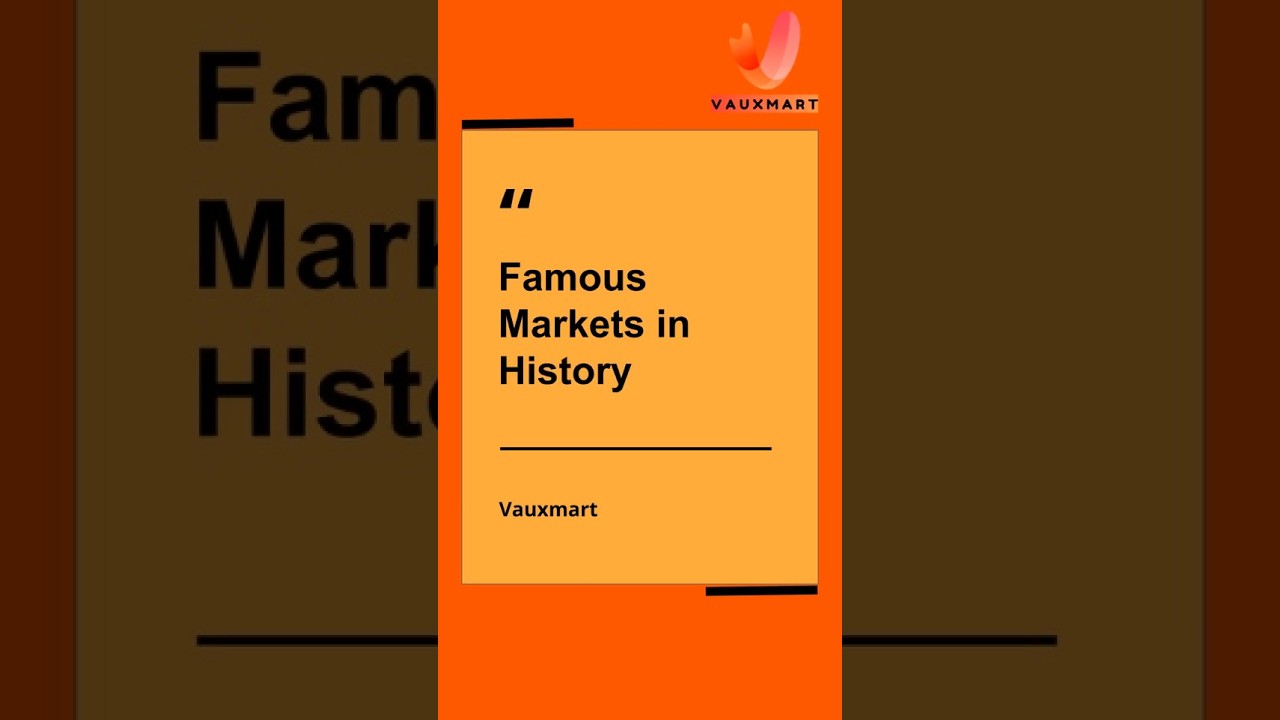 Famous Markets in the world