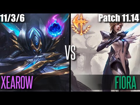XEAROW KHA'ZIX TOP vs FIORA | NA MASTER | Patch 11.14
