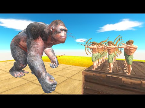 Squad Archers vs Giant Units - Animal Revolt Battle Simulator
