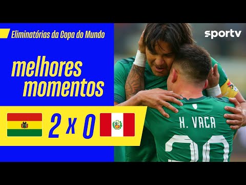 Gols e lances de Bolívia x Peru