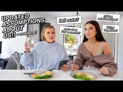 UPDATED ASSUMPTIONS ABOUT US!! mukbang!!! | rach leary