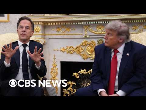 Watch: Trump meets with NATO Secretary General Mark Rutte at Oval Office