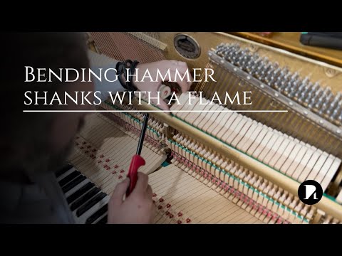 Bending hammer shanks with a flame