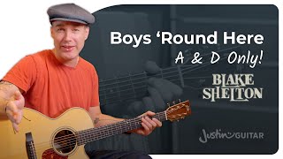 Boys Round Here by Blake Shelton | Easy Guitar Lesson